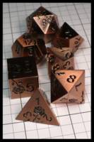 Dice : Dice - Metal Dice - DNTUS Flower Copper with Black Numerals - AmazonJan 2024